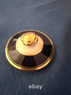 Ensemble de café vintage Syracuse Queen Anne en cobalt et ivoire SANS DÉFAUTS