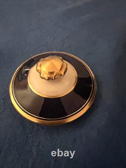 Ensemble de café vintage Syracuse Queen Anne en cobalt et ivoire SANS DÉFAUTS