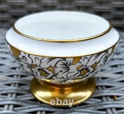 Ensemble de café vintage Victoria Cartwright & Edwards au design Pivoine, Noir et Or