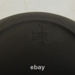 Ensemble de café vintage de 18 pièces Dansk Flamestone marron avec cafetière, crémier et tasse et sous-tasse.