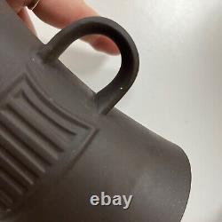 Ensemble de café vintage de 18 pièces Dansk Flamestone marron avec cafetière, crémier et tasse et sous-tasse.