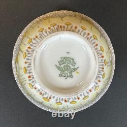 Ensemble de café vintage en fleurs de lotus jaunes toscanes