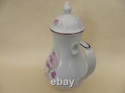 Ensemble de café vintage en porcelaine Kahla à fleurs, 15 pièces. Excellent