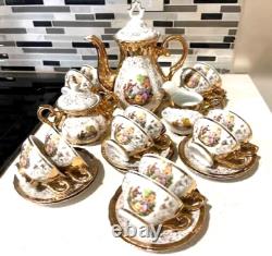 Ensemble de café vintage magnifique de Bavière, fabriqué en Allemagne, Madonna, jamais utilisé