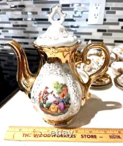 Ensemble de café vintage magnifique de Bavière, fabriqué en Allemagne, Madonna, jamais utilisé