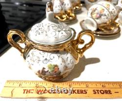 Ensemble de café vintage magnifique de Bavière, fabriqué en Allemagne, Madonna, jamais utilisé