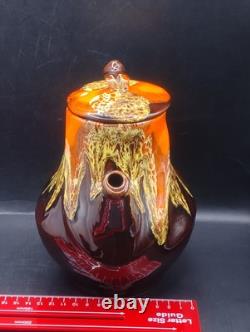 Ensemble de café vintage style Vallauris français, pot, cruche, sucre, 4 tasses et soucoupes Rfbx60