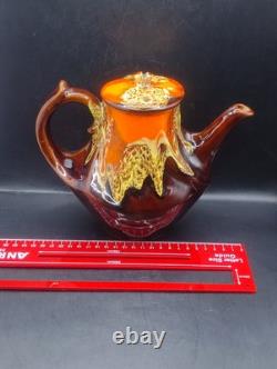 Ensemble de café vintage style Vallauris français, pot, cruche, sucre, 4 tasses et soucoupes Rfbx60