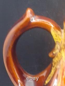 Ensemble de café vintage style Vallauris français, pot, cruche, sucre, 4 tasses et soucoupes Rfbx60