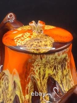 Ensemble de café vintage style Vallauris français, pot, cruche, sucre, 4 tasses et soucoupes Rfbx60