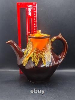 Ensemble de café vintage style Vallauris français, pot, cruche, sucre, 4 tasses et soucoupes Rfbx60