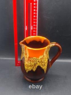 Ensemble de café vintage style Vallauris français, pot, cruche, sucre, 4 tasses et soucoupes Rfbx60