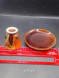 Ensemble de café vintage style Vallauris français, pot, cruche, sucre, 4 tasses et soucoupes Rfbx60