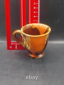 Ensemble de café vintage style Vallauris français, pot, cruche, sucre, 4 tasses et soucoupes Rfbx60