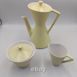 Ensemble de cafetière HUIZEN Carafe 6 tasses sous-tasses pichet et bol avec couvercle Hollande Citron années 60