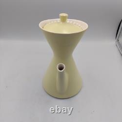 Ensemble de cafetière HUIZEN Carafe 6 tasses sous-tasses pichet et bol avec couvercle Hollande Citron années 60