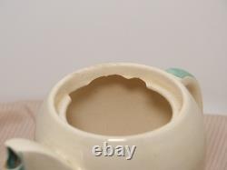 Ensemble de cafetière Susie Cooper Kestrel vert gris Art Déco vintage Crownworks rare