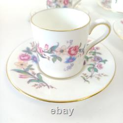 Ensemble de cafetière Vintage Wedgwood Devon Sprays Floral - 15 pièces
