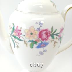 Ensemble de cafetière Vintage Wedgwood Devon Sprays Floral - 15 pièces