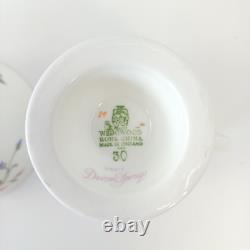Ensemble de cafetière Vintage Wedgwood Devon Sprays Floral - 15 pièces