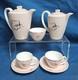 Ensemble De Cafeti&egrave;re Vintage Poole Truda Carter Peint &agrave; La Main Des Ann&eacute;es 1950