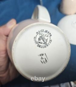 Ensemble de cafetière vintage Poole Truda Carter peint à la main des années 1950