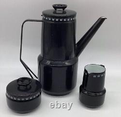 Ensemble de cafetière vintage, crémier, sucrier Glue & Marstrand, danois des années 1960