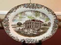 Ensemble de dîner et café en fer blanc multicolore vintage Heritage Hall de 29 pièces