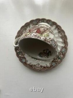 Ensemble de dîner et café en fer blanc multicolore vintage Heritage Hall de 29 pièces