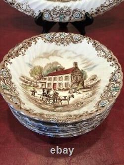 Ensemble de dîner et café en fer blanc multicolore vintage Heritage Hall de 29 pièces