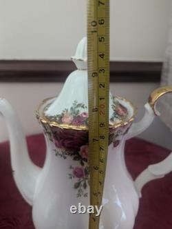 Ensemble de grande cafetière Vintage Royal Albert Old Country Roses de 19 pièces