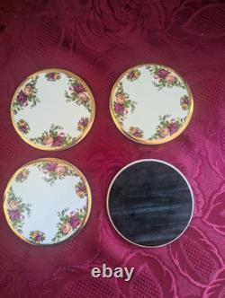 Ensemble de grande cafetière Vintage Royal Albert Old Country Roses de 19 pièces