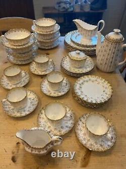 Ensemble de porcelaine Spode en or, porcelaine fine, porcelaine vintage, en parfait état