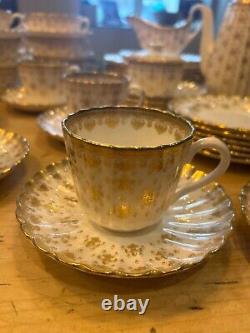 Ensemble de porcelaine Spode en or, porcelaine fine, porcelaine vintage, en parfait état