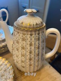 Ensemble de porcelaine Spode en or, porcelaine fine, porcelaine vintage, en parfait état