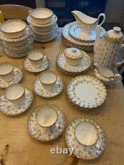 Ensemble de porcelaine Spode en or, porcelaine fine, porcelaine vintage, en parfait état