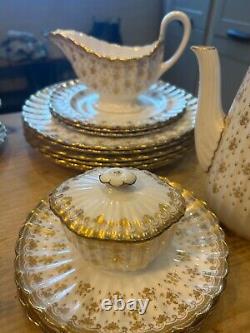 Ensemble de porcelaine Spode en or, porcelaine fine, porcelaine vintage, en parfait état