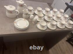 Ensemble de service à thé/café Dudson Lugano Vintage avec cruche à lait, sucrier et assiettes