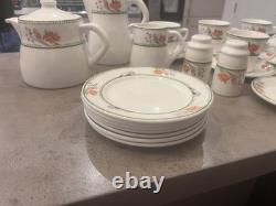 Ensemble de service à thé/café Dudson Lugano Vintage avec cruche à lait, sucrier et assiettes