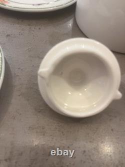 Ensemble de service à thé/café Dudson Lugano Vintage avec cruche à lait, sucrier et assiettes