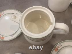 Ensemble de service à thé/café Dudson Lugano Vintage avec cruche à lait, sucrier et assiettes