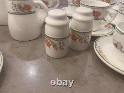 Ensemble de service à thé/café Dudson Lugano Vintage avec cruche à lait, sucrier et assiettes