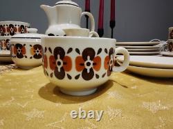 Ensemble de six pièces de thé/café allemand Vintage GDR Colditz