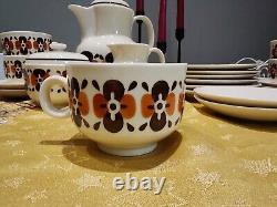 Ensemble de six pièces de thé/café allemand Vintage GDR Colditz