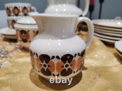 Ensemble de six pièces de thé/café allemand Vintage GDR Colditz