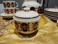 Ensemble de six pièces de thé/café allemand Vintage GDR Colditz