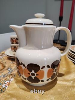 Ensemble de six pièces de thé/café allemand Vintage GDR Colditz