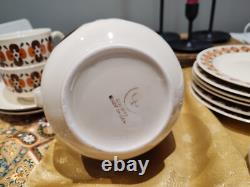 Ensemble de six pièces de thé/café allemand Vintage GDR Colditz