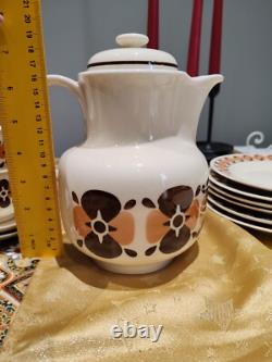 Ensemble de six pièces de thé/café allemand Vintage GDR Colditz