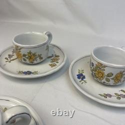 Ensemble de soucoupe et tasse à café espresso vintage martres tolosane France cottage de ferme